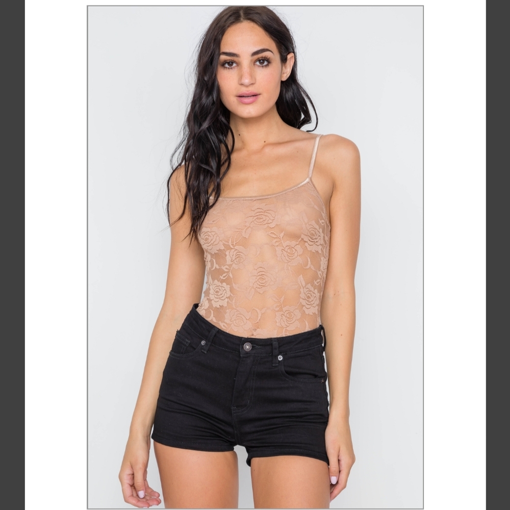 Peak-a-boo Floral lace top/intimate